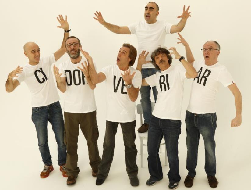 Gli Elio e le Storie Tese canteranno a Sanremo Arrivedorci Gli Elio e le Storie Tese con la maglia di Arrivedorci