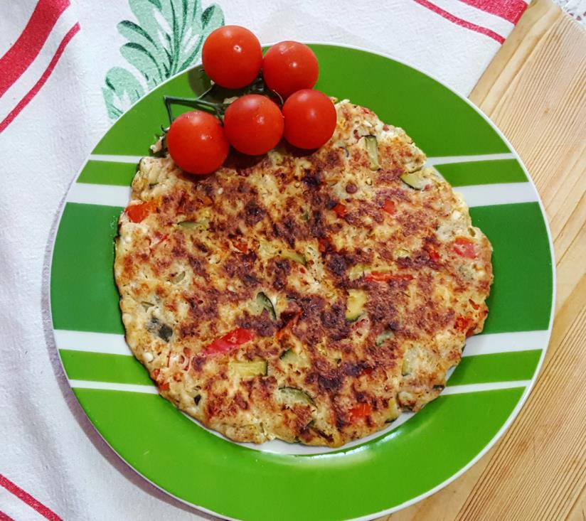 Sformato di fiocchi di latte e verdure Torta con verdure
