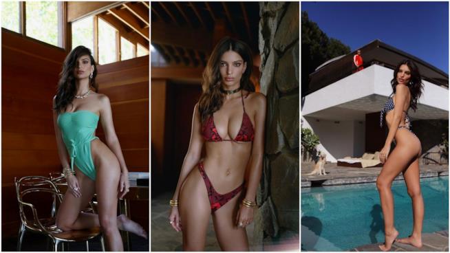 Emily Ratajkowski ha una linea di costumi e ha posato come testimonial Emily Ratajkowski