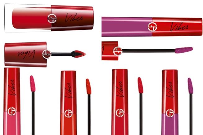 Armani make up labbra primavera 2018: lip magnetic e lip maestro vibes nuova collezione edizione limitata Lip magnetic vibes e lip maestro vibes di Armani
