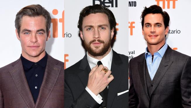 Chris Pine, Aaron Taylor-Johnson, Matt Bomer Chris Pine, Aaron Taylor-Johnson, Matt Bomer a Toronto