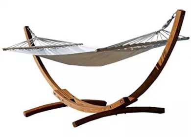 Amaca con supporto in legno