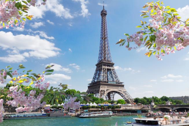 Parigi Vista della Tour Eiffel su Parigi