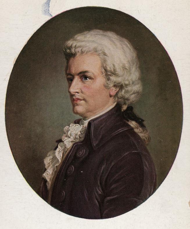 Wolfgang Amadeus Mozart Ritratto del compositore Wolfgang Amadeus Mozart