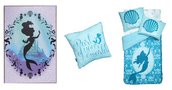 Una selezione di accessori per la casa di Hot Topic de La Sirenetta Accessori per la casa de La Sirenetta