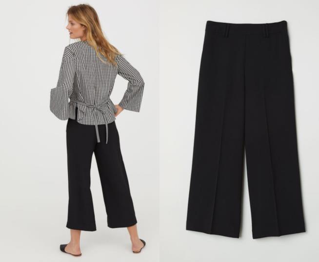 Pantaloni palazzo neri Pantaloni palazzo neri H&M