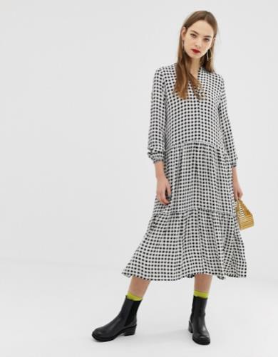Midi dress a quadretti