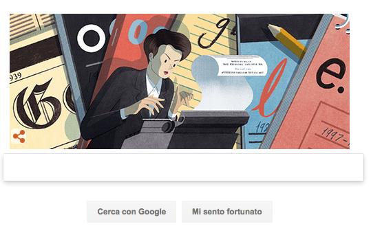 Clare Hollingworth: Google le dedica un doodle Il doodle di google ispirato a Clare Hollingworth