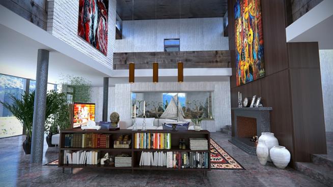 Un salotto arredato in stile moderno Home decor moderno