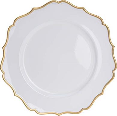 Sottopiatti con bordo dorato