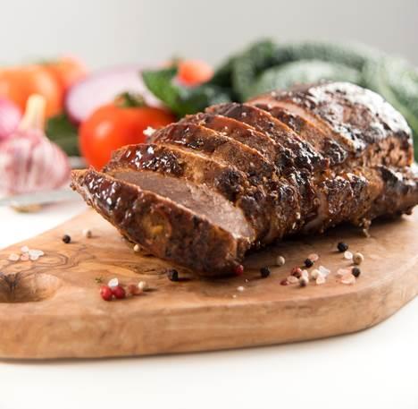 Arrosto di maiale al forno con aromi Arrosto di maiale con erbe aromatiche