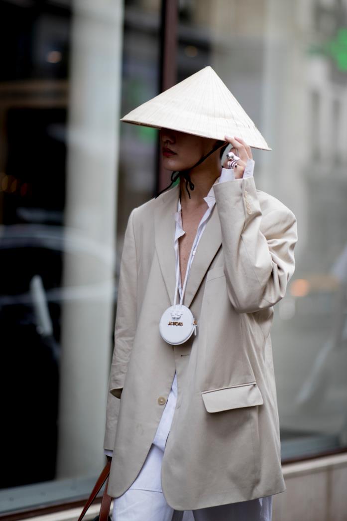 Borsa Jacquemus Borsa rotonda bianca da portare al collo