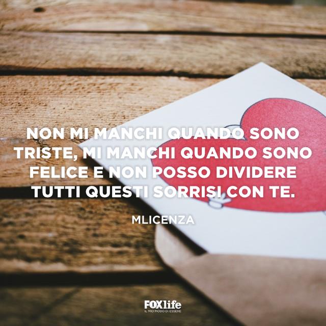 Frase Mlicenza Foglio con un cuore disegnato sopra