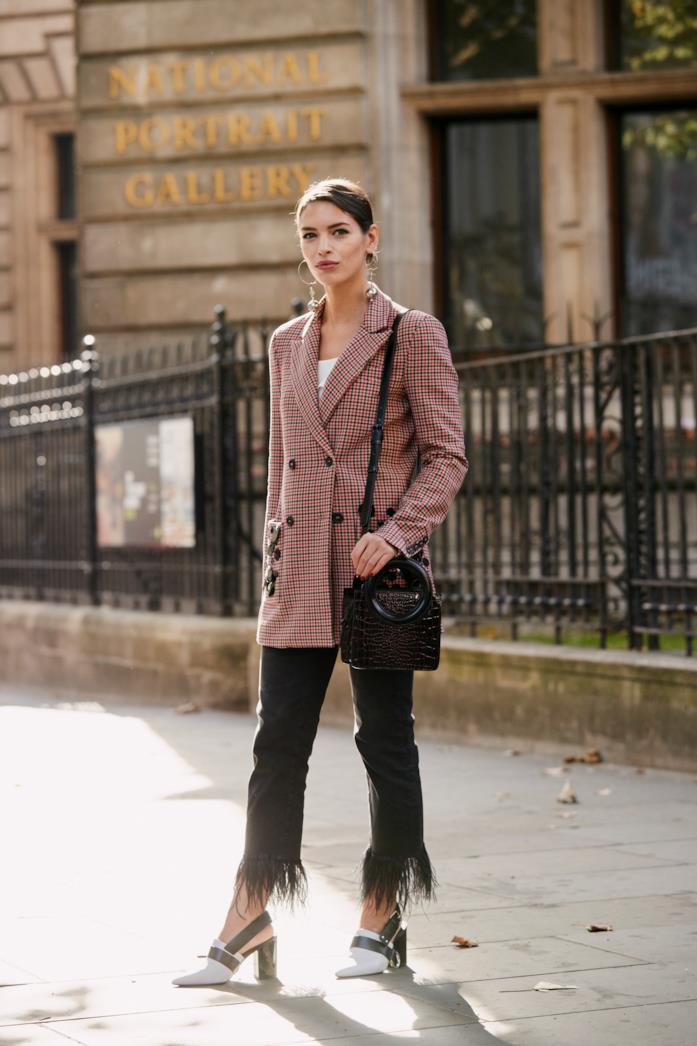 Blazer a doppio petto Blazer a doppio petto con jeans