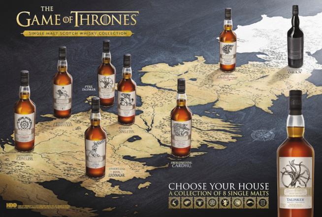 È arrivata anche in Italia la collezione di whisky Diageo ispirata al Game of Thrones La collezione di whisky ispirata a Game of Thrones