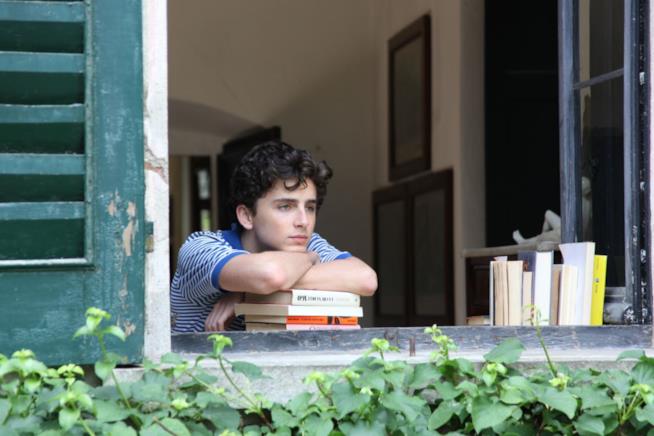 Timothée Chalamet in una scena di Chiamami col tuo nome una scena di Chiamami col tuo nome
