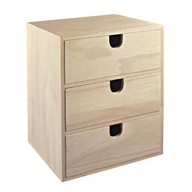 Piccola cassettiera in legno