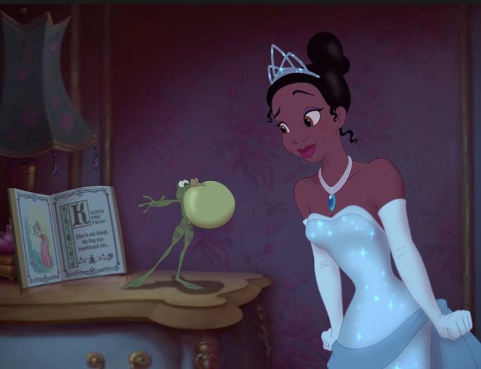 Tiana de La principessa e il ranocchio Tiana e il costume lussuoso de La principessa e il ranocchio