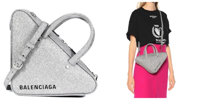 Borsa a tracolla con le paillettes di moda per l'autunno inverno 2018-2019 Con le paillettes metallizzata la borsa a tracolla A/I 2018-2019