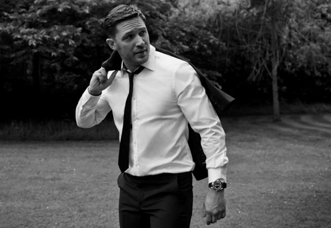 Tom Hardy Una foto di Tom Hardy in bianco e nero