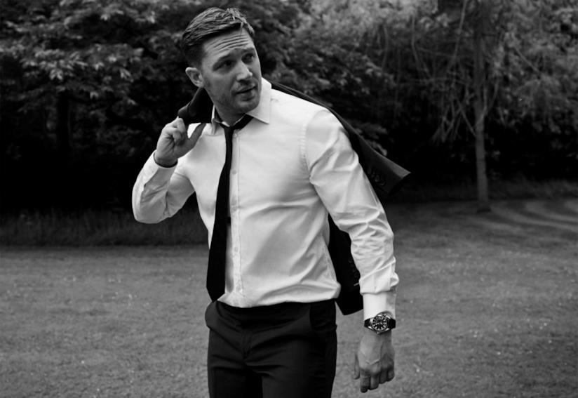 Tom Hardy Una foto di Tom Hardy in bianco e nero