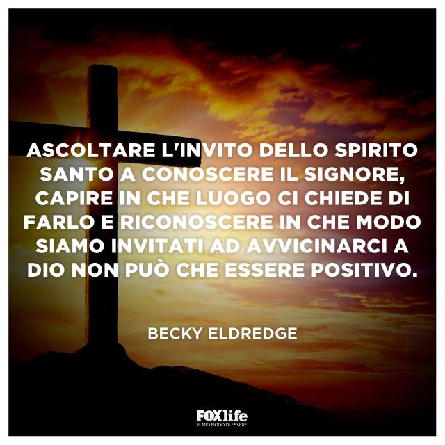 Frase sullo spirito Crocifisso in collina