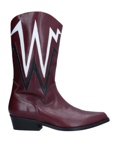 Stivaletti stile biker bordeaux