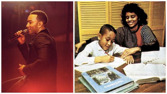 John Legend è stato campione di spelling da bambino John Legend da bambino