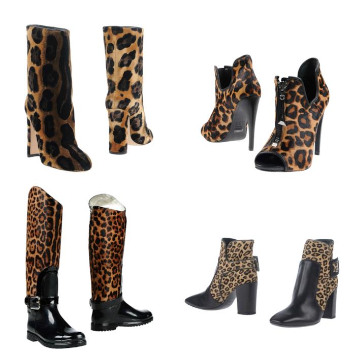 Gli stivali leopardati luxury su Yoox Stivali dalla stampa animalier come Dolce&Gabbana