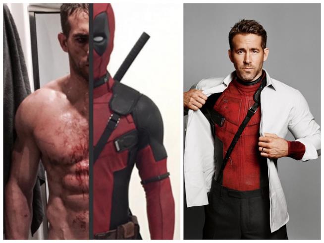 Ryan Reynolds, addominali d'acciaio sotto il costume di Deadpool Gli addominali di Ryan Reynolds sotto il costume di Deadpool
