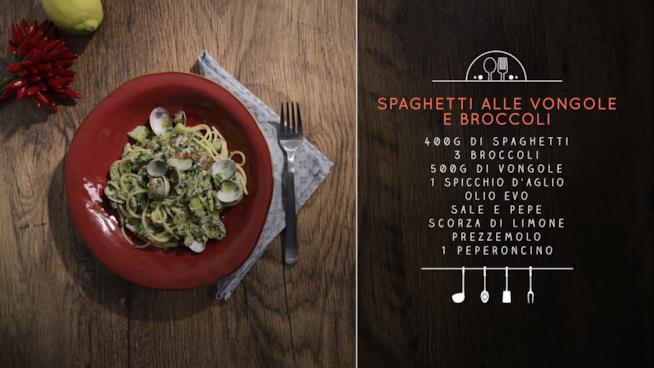 La ricetta degli spaghetti con vongole e broccoli Spaghetti con vongole e broccoli