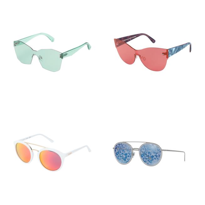 Occhiali da sole colorati di moda per l'autunno 2018 Colorati, gli occhiali da sole tendenza autunno 2018