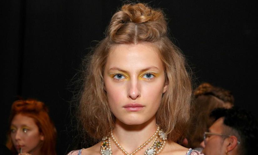 Anna Sui, trend hair Un'immagine della sfilata di Anna Sui