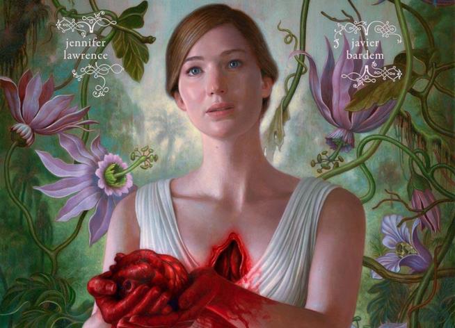 Fischi e applausi per un amore assoluto e controverso: la recensione di Madre! di Darren Aronofsky Jennifer Lawrence nella locandina di Madre!