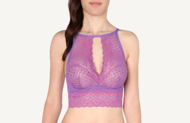Bralette Intimissimi Giorgia in pizzo viola