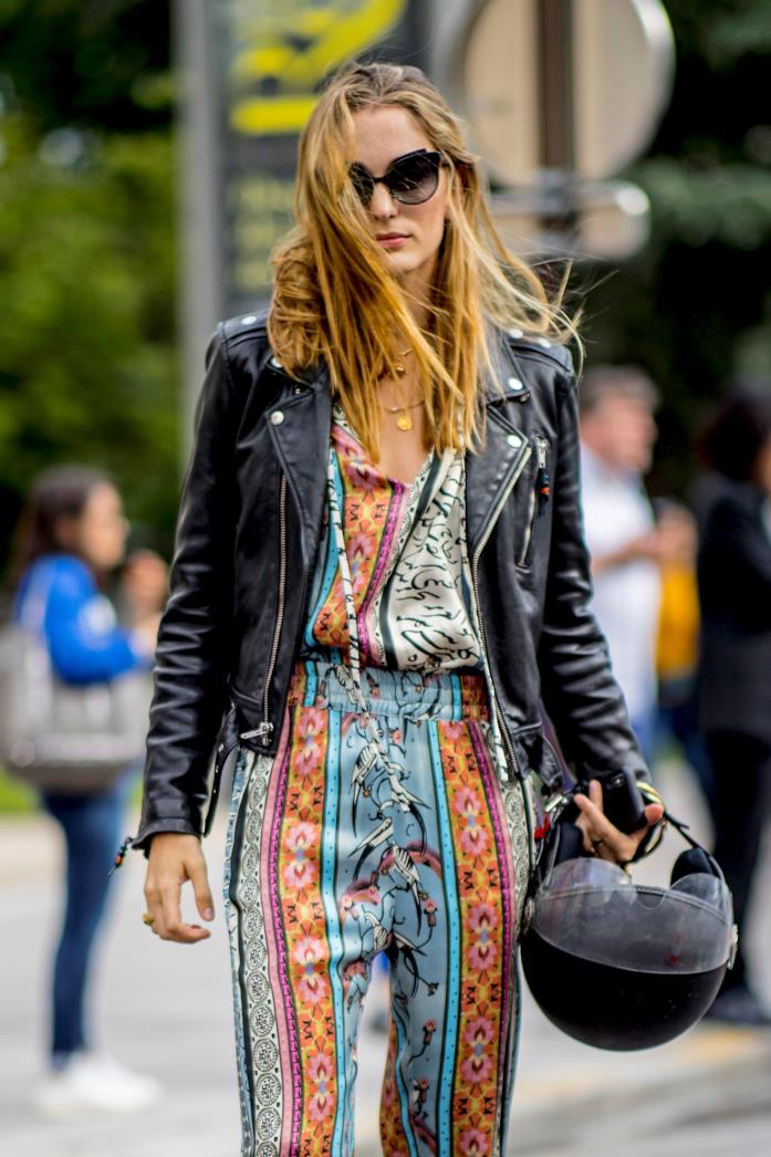 Stampa a fantasia etnica Outfit composto da stampa a fantasia etnica dallo Street Style di Parigi 2019