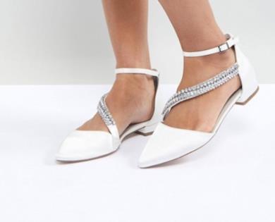 Ballerine da sposa decorate