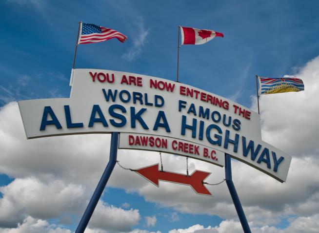 Segnale dell'Alaska Highway