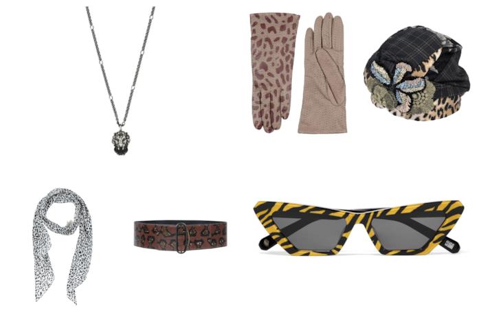 Accessori in stile animalier di tendenza per l'autunno inverno 2018-19 Con la stampa animalier, gli accessori di moda per l'A/I 2018-19