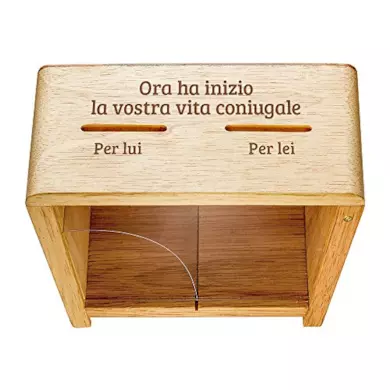 Salvadanaio in Legno con Trucchetto