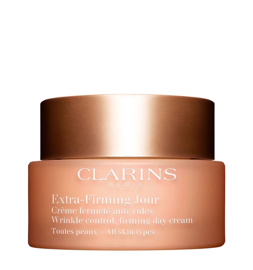 Clarins presenta le sue novità skincare per la pelle matura Crema viso Extra-Firming Jour Clarins