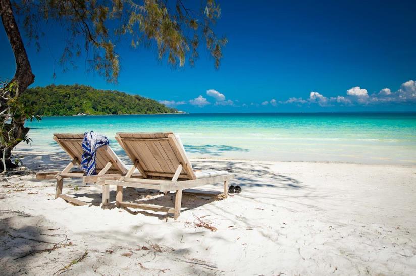 Spiaggia di Koh Rong in Cambogia Spiaggia dell'isola di Koh Rong in Cambogia