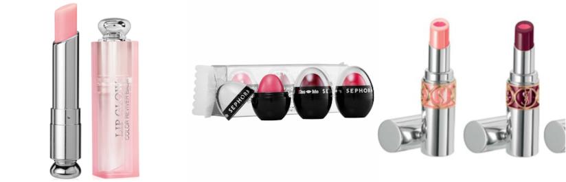 Lip balm colorati come Dior, Yves Saint Laurent e Sephora Dior, Yves Saint Laurent balsami per le labbra colorati