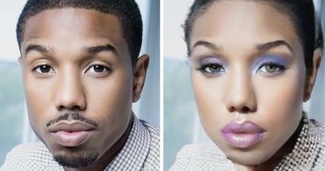 Michael B. Jordan in versione femminile Michael B. Jordan immaginato come donna