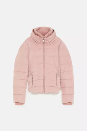 Parka imbottito rosa