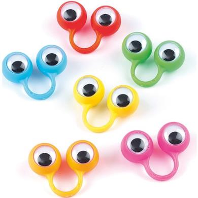 Occhi da Dito in 6 Colori Assortiti
