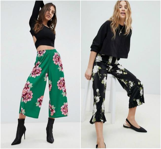 Pantaloni stampa floreale must have Primavera 2018 Pantaloni Asos stampa floreale