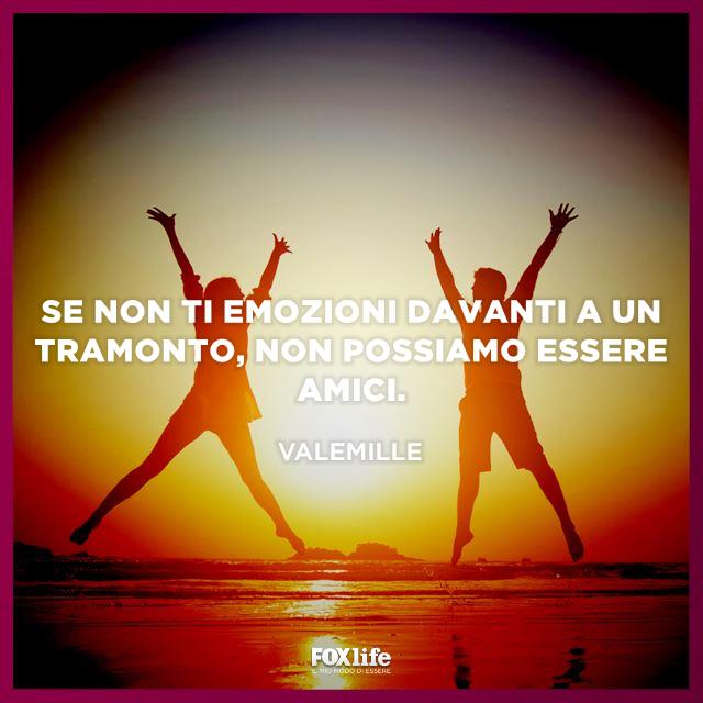 Citazione Valemille Coppia di amici al tramonto