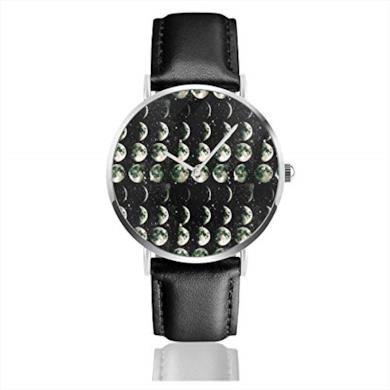 Orologio da polso al quarzo decorato con luna