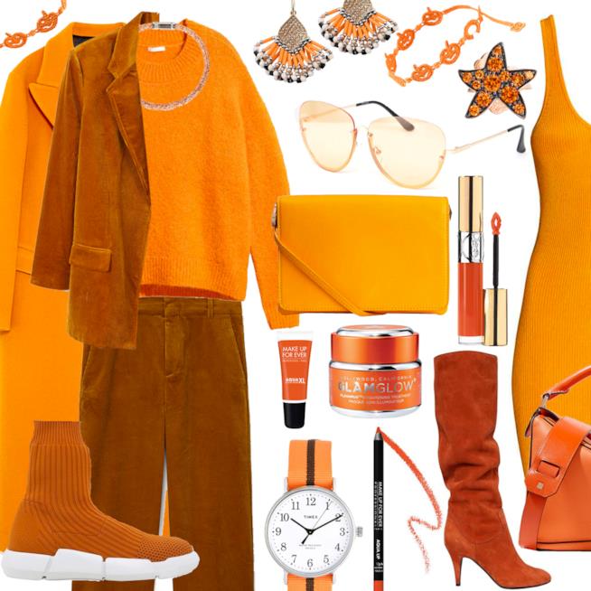 Outfit total orange consigli Idee per vestirsi di arancione ad Halloween